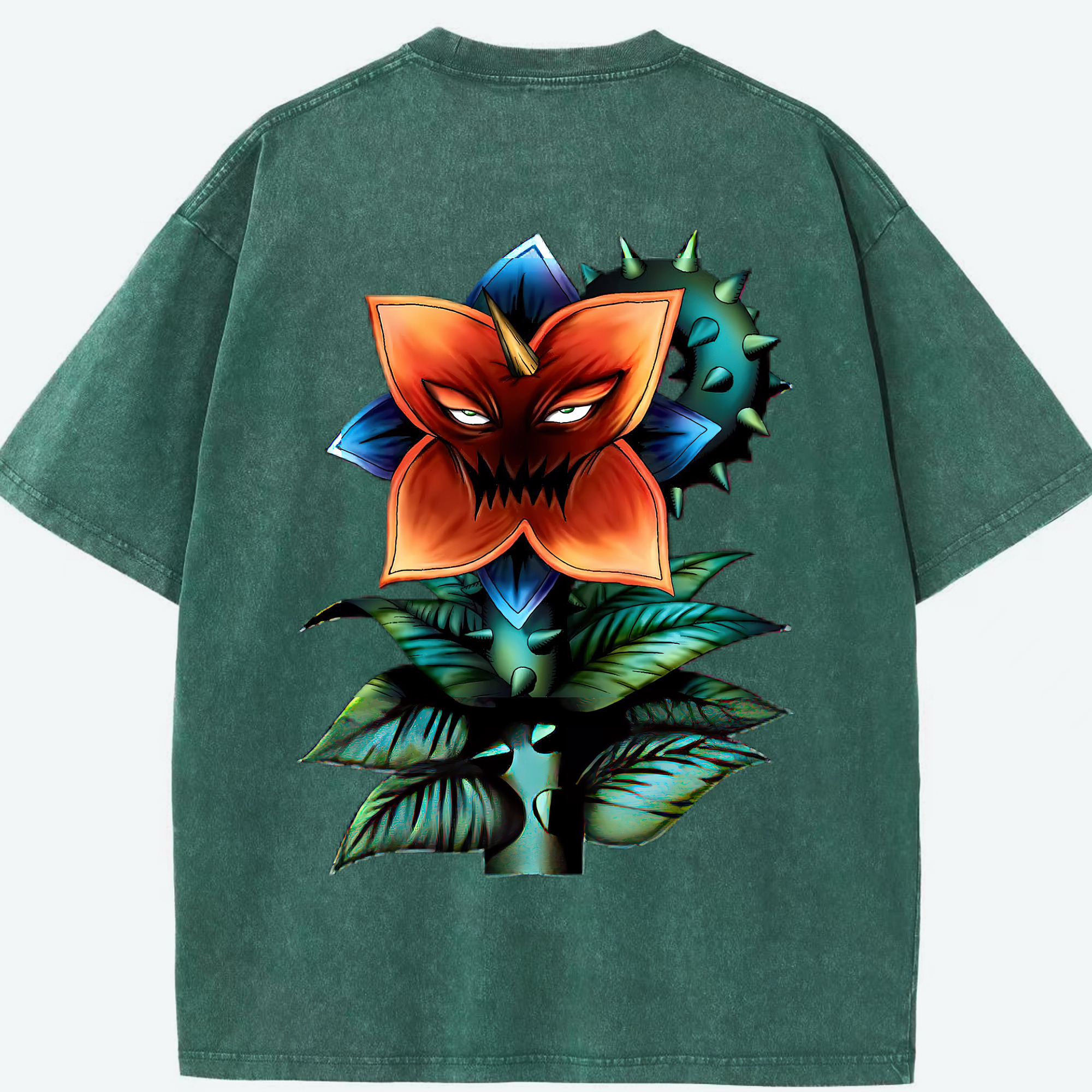 （画像用） 遊☆戯☆王 Yu-Gi-Oh! 綿100% ヴィンテージ風 半袖Tシャツ（背面プリント）